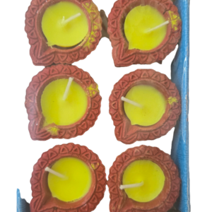 COLOURED WAX DIYA-6PC