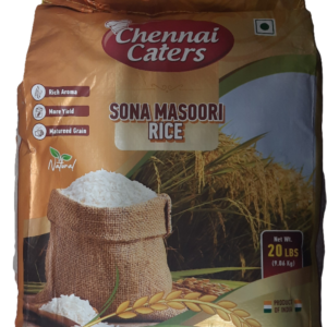 CHENNAI CATERS - SONA MASOORI RICE - 20LB- code888