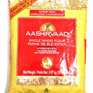 Aashirvaad - Whole Wheat Flour - 20-22lb atta- code888