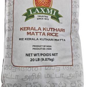 LAXMI - KERALA KUTHARI MATTA RICE - 20 LB- code888