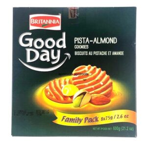 BRITTANIA -GOOD DAY PISTA&ALMOND-600GM-8*75GM