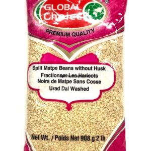 GLOBAL CHOICE - URAD DAL WASHED WHITE - 2LB