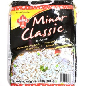 Minar Classic- Basmati Rice - 10lb- code888