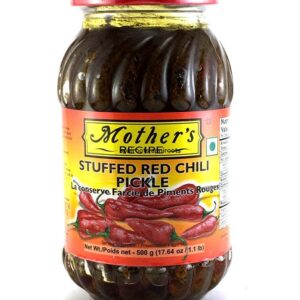 MOTHERS - STUFFED RED CHILLI PICKLE - 500GM
